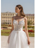 Beaded Ivory Tulle Lace-up Back Wedding Dress